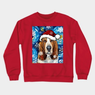 Basset Hound Santa Crewneck Sweatshirt